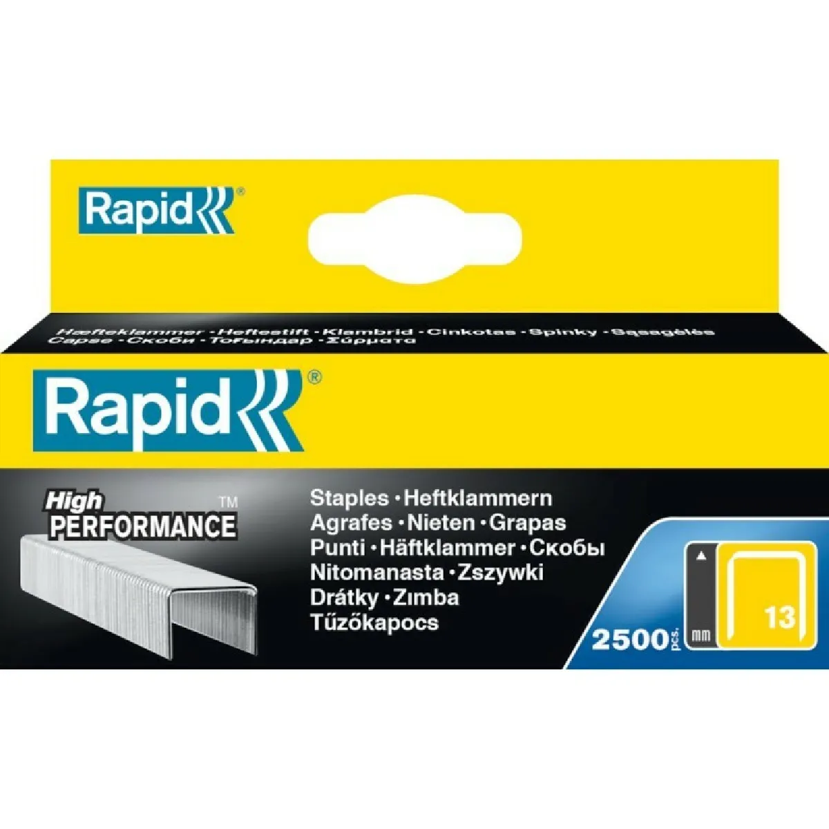 Rapid Agrafes Industrielles 13/06 - 2500 Agrafes