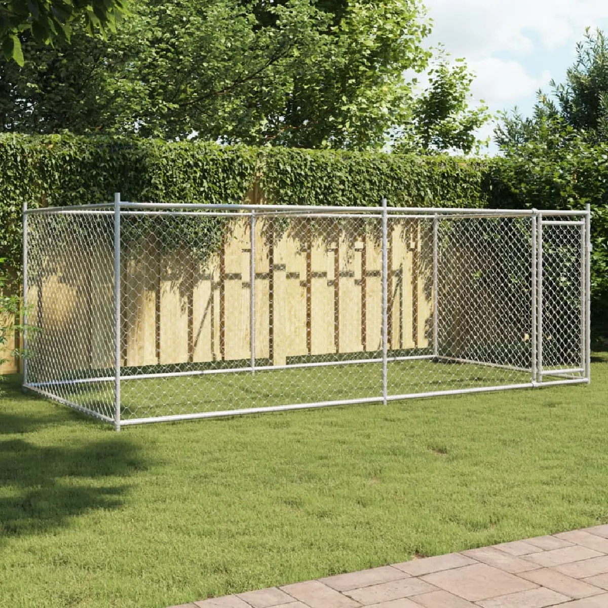 vidaXL Cage pour chien Acier galvanisé 6 m² - vue 2