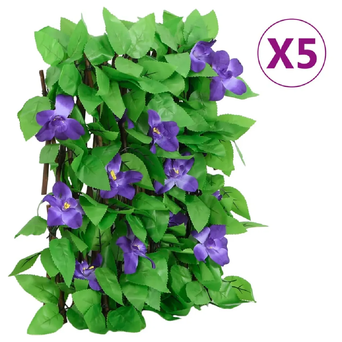 vidaXL Treillis de lierre artificiel extensible 5 pcs 180x20 cm 366573 - vue 2