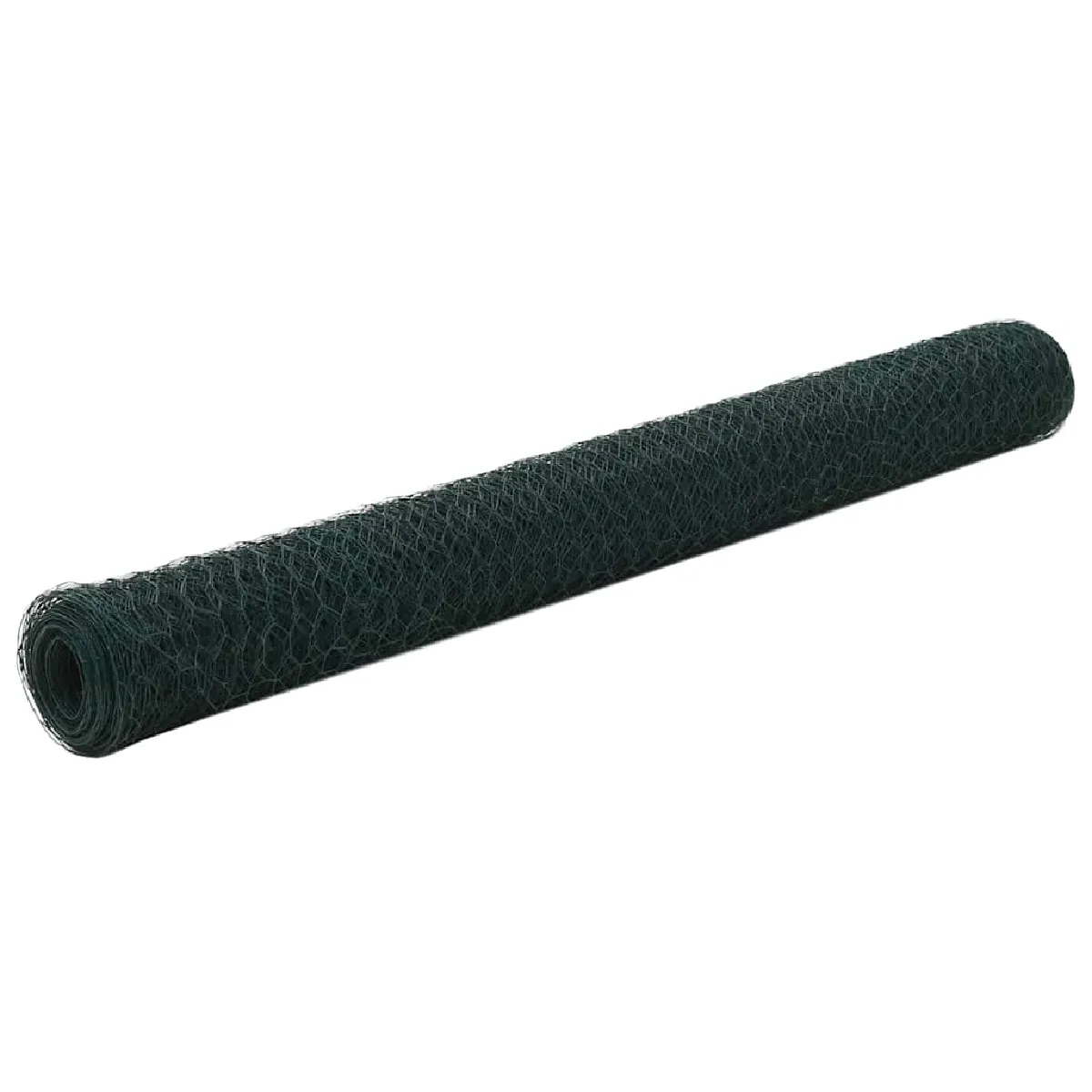Vidaxl Grillage Acier avec revêtement en PVC 25x12 m Vert 143266
