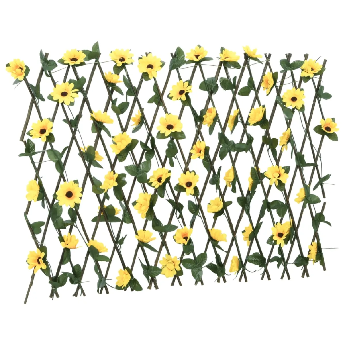 vidaXL Treillis lierre artificiel jaune 180x60 cm - vue 2