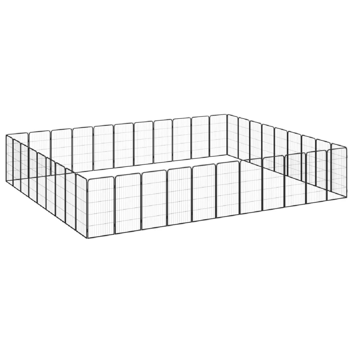 vidaXL Parc pour chien 40panneaux Acier