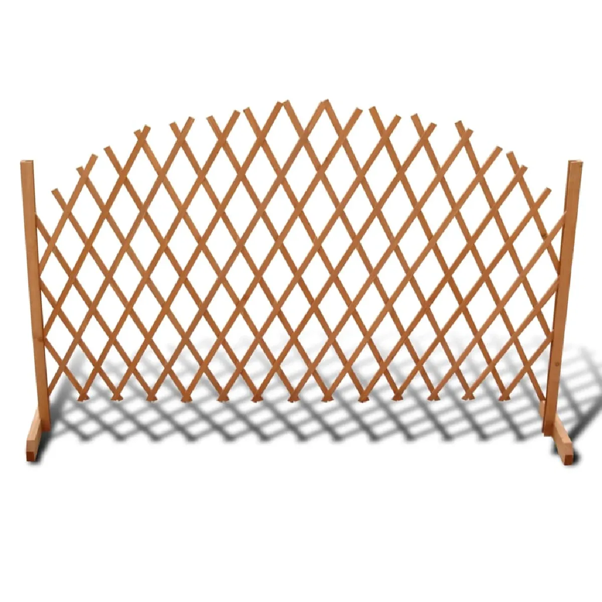 Vidaxl Clôture en treillis - Bois massif - 180x100 cm - Résistante aux intempéries - Extensible
