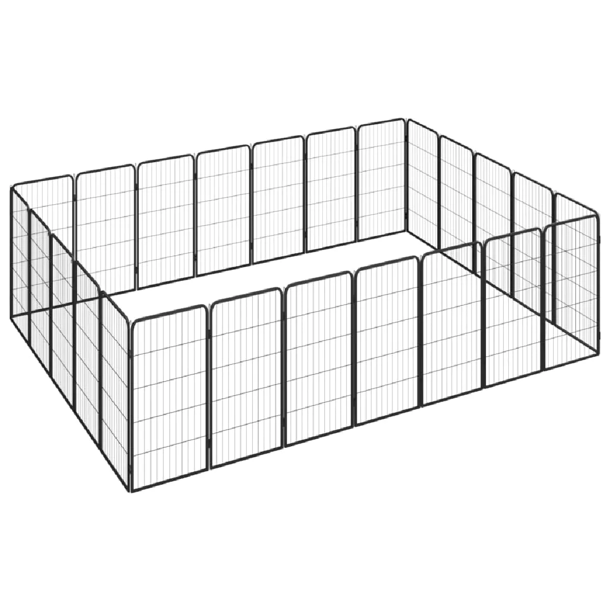 vidaXL Parc pour chien 24 panneaux