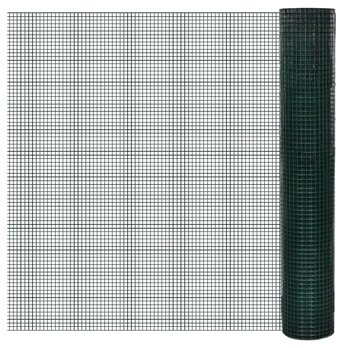 vidaXL Grillage acier galvanisé revêtement PVC 25x1 - vue 2