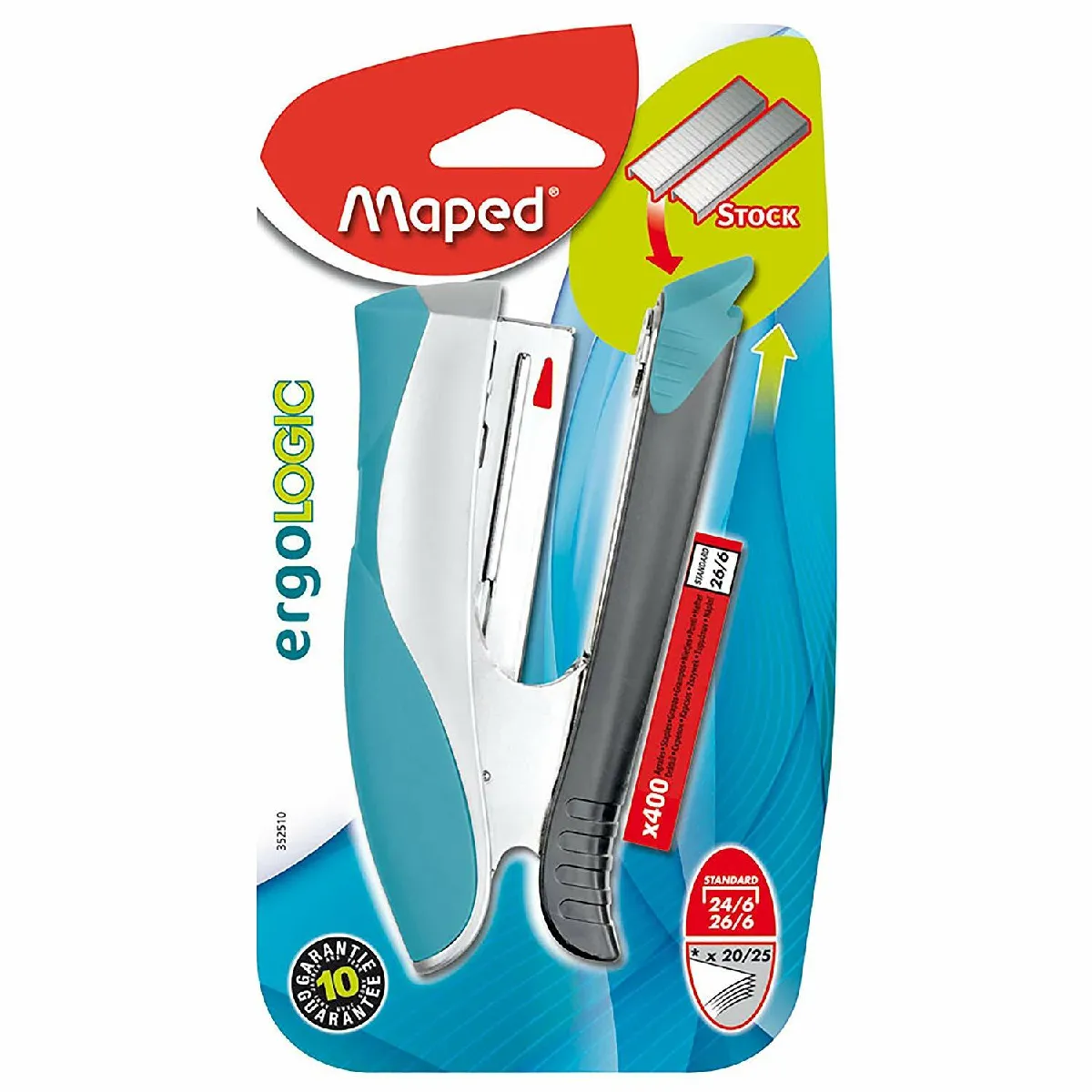MAPED  Agrafeuse demi-bande Ergo