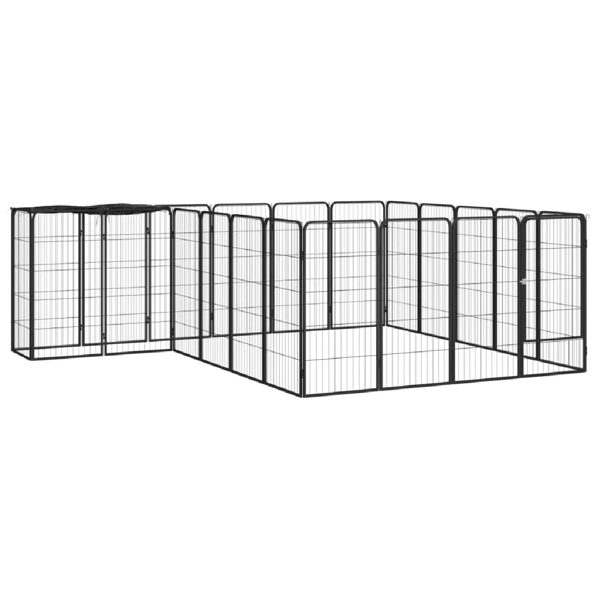 vidaXL Parc pour chien 22 panneaux - vue 2