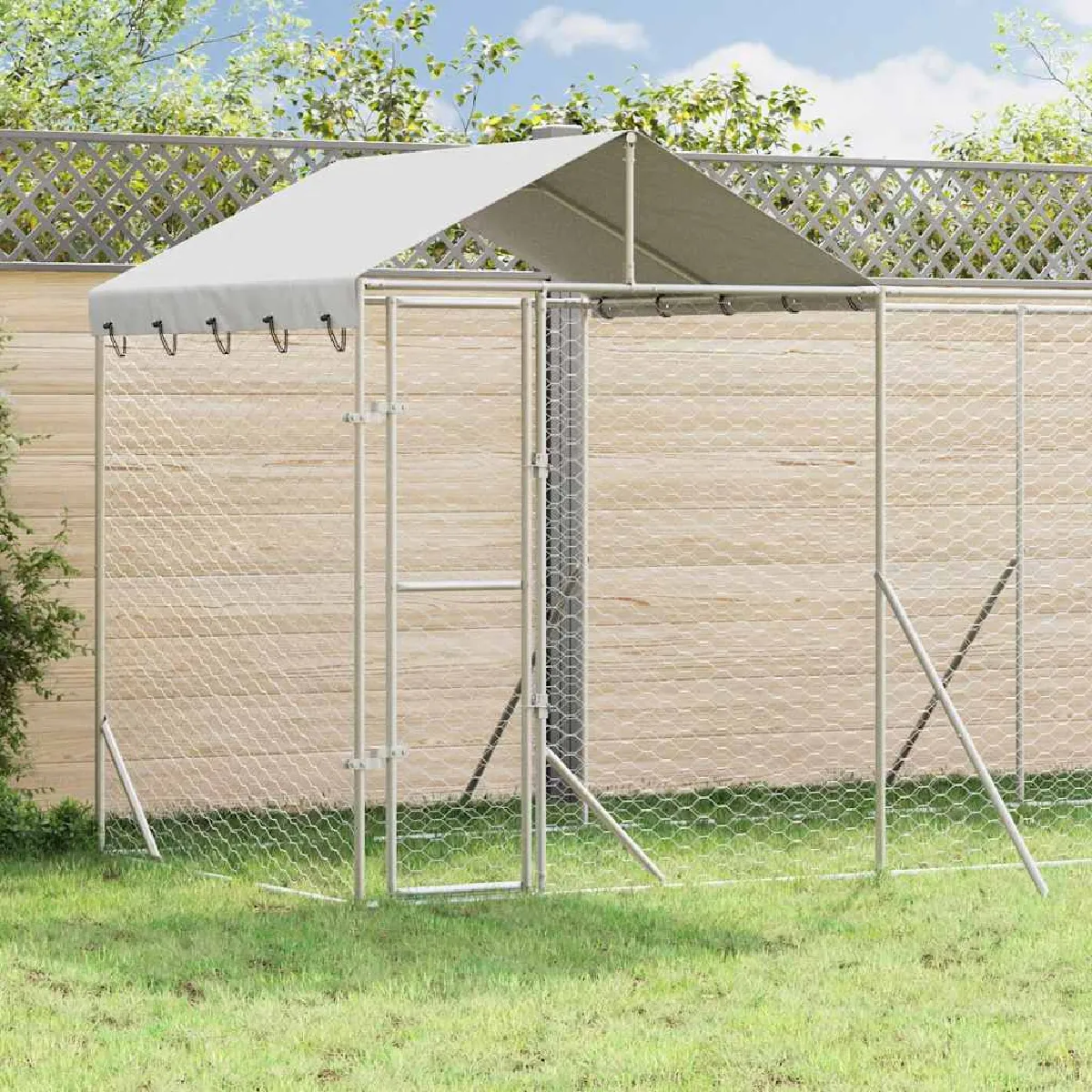 vidaXL Chenil extérieur avec toit 6x2x2 5 - vue 2