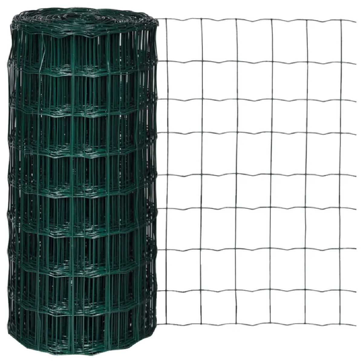 Vidaxl Clôture Euro Acier - Vert 25x0,8 m