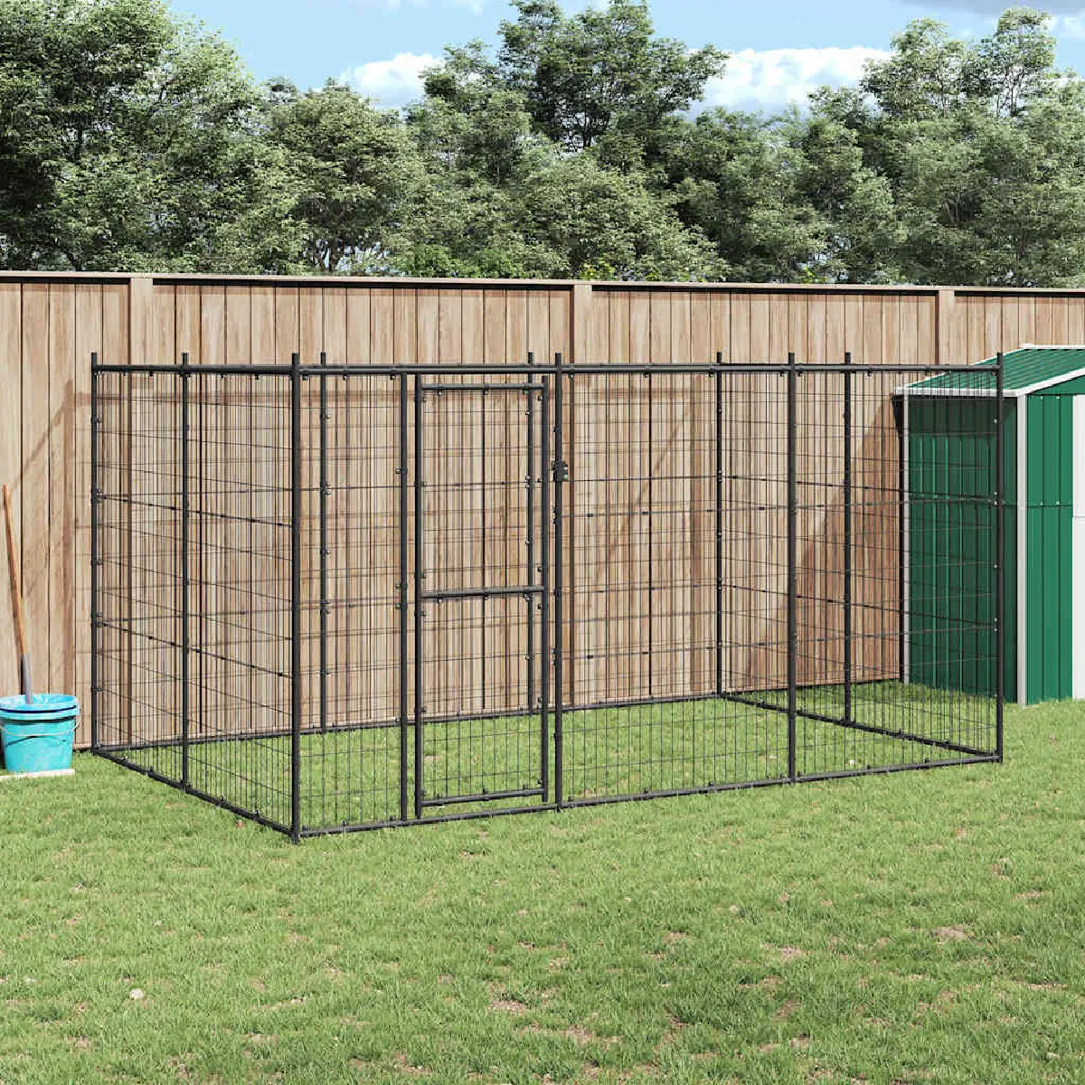 vidaXL Chenil extérieur 7 26 m² - vue 2