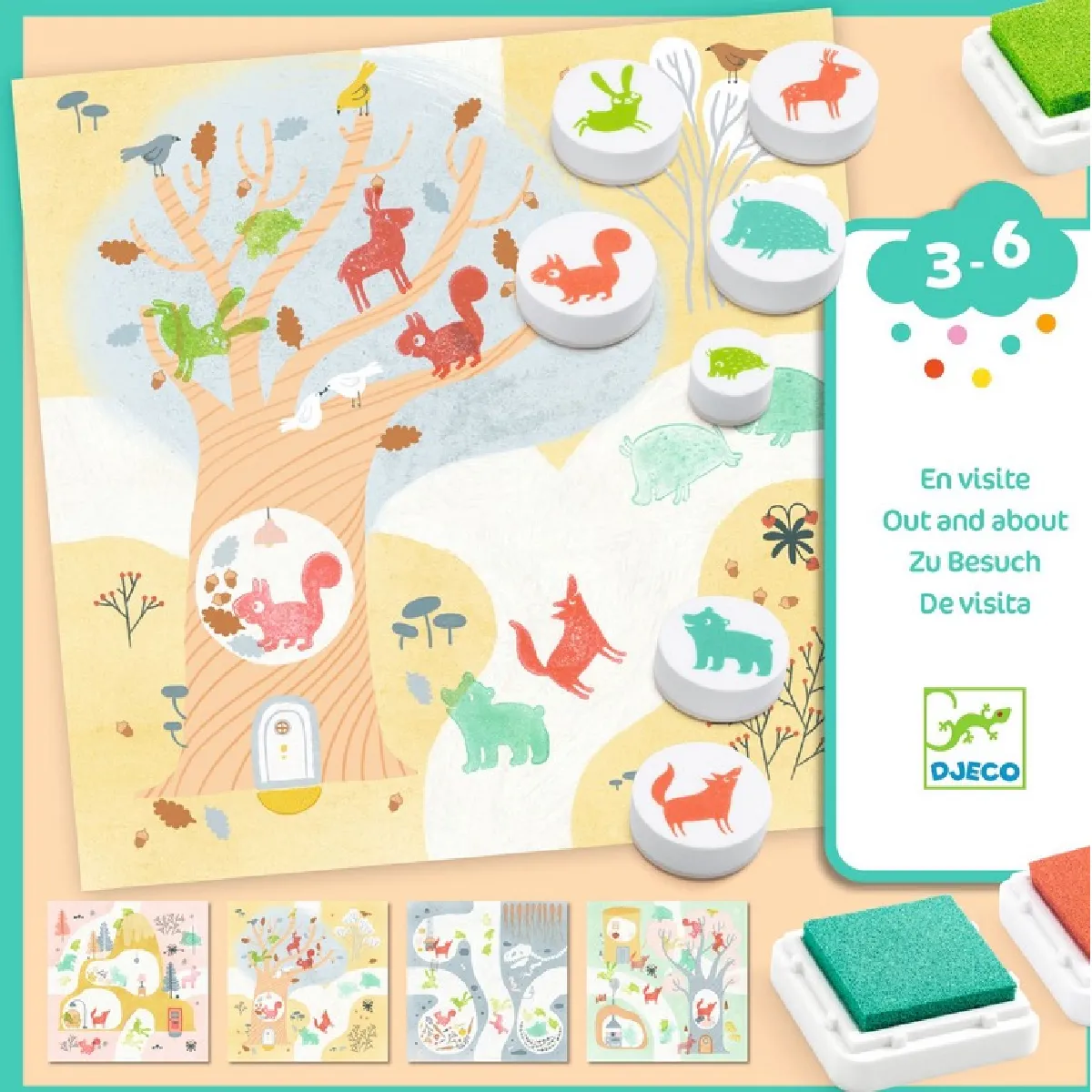 Djeco Coffret Tampons En Visite
