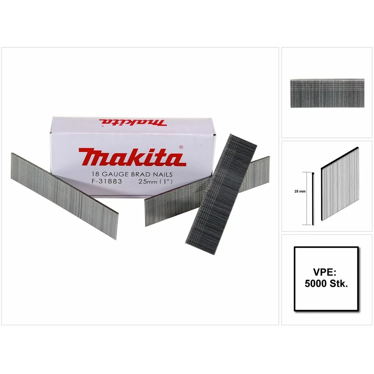 Makita Clous tête homme 25 mm 5000 pcs