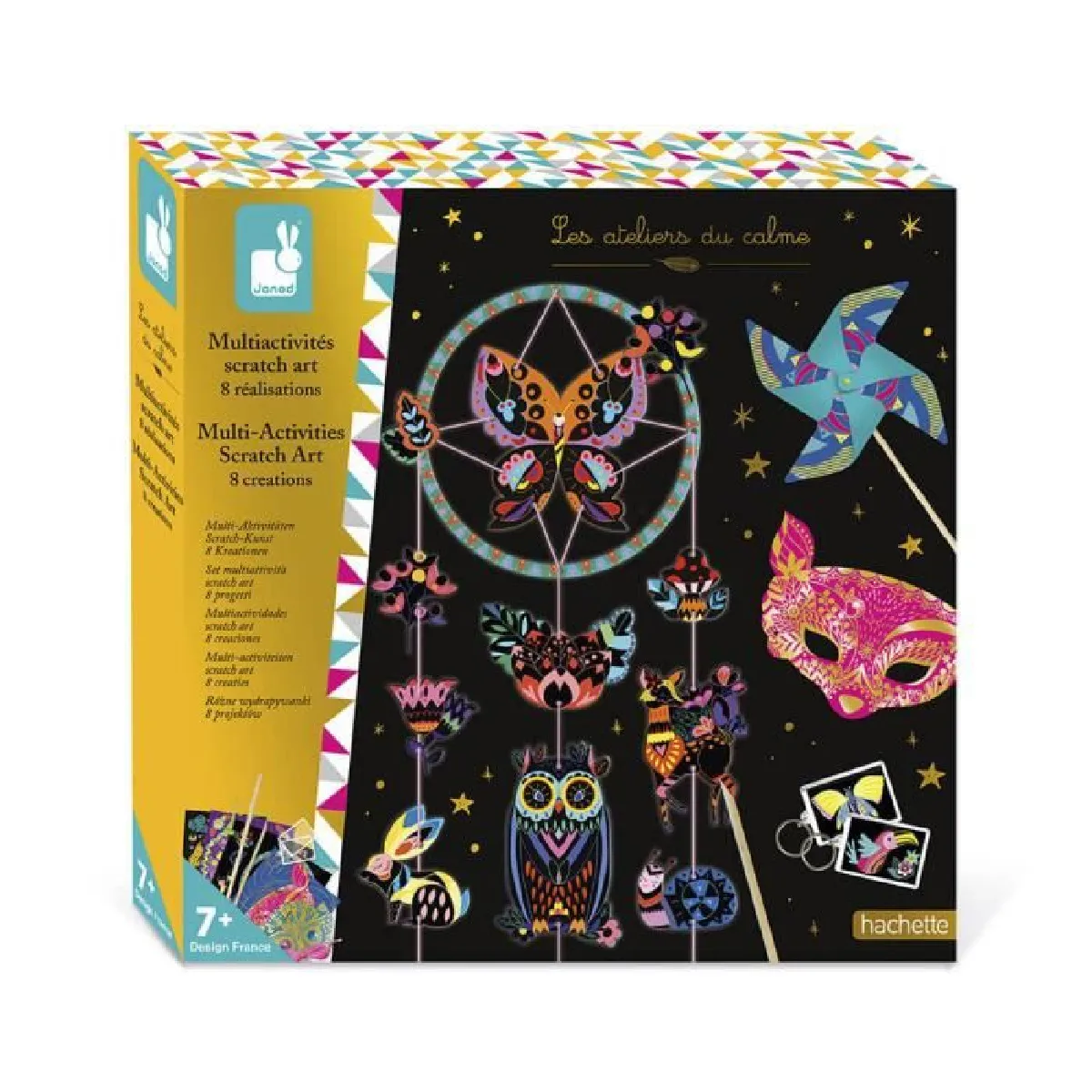Janod Kit Créatif Les Ateliers Du Calme Multiactivités Scratch Art - Image 2