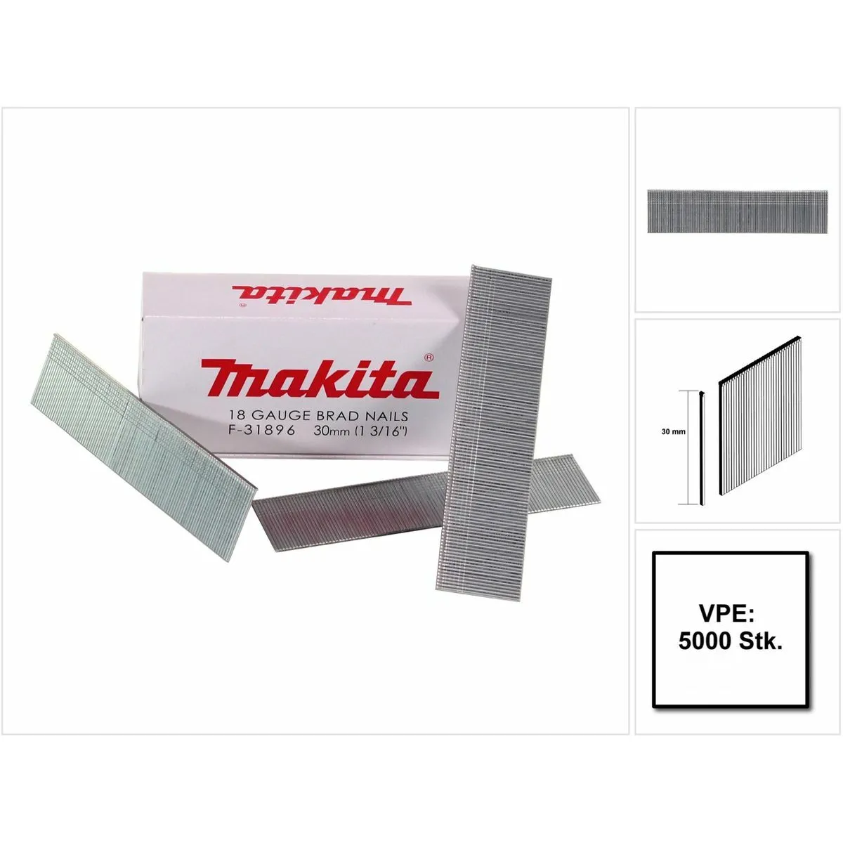 Makita Clous tête homme 30 mm