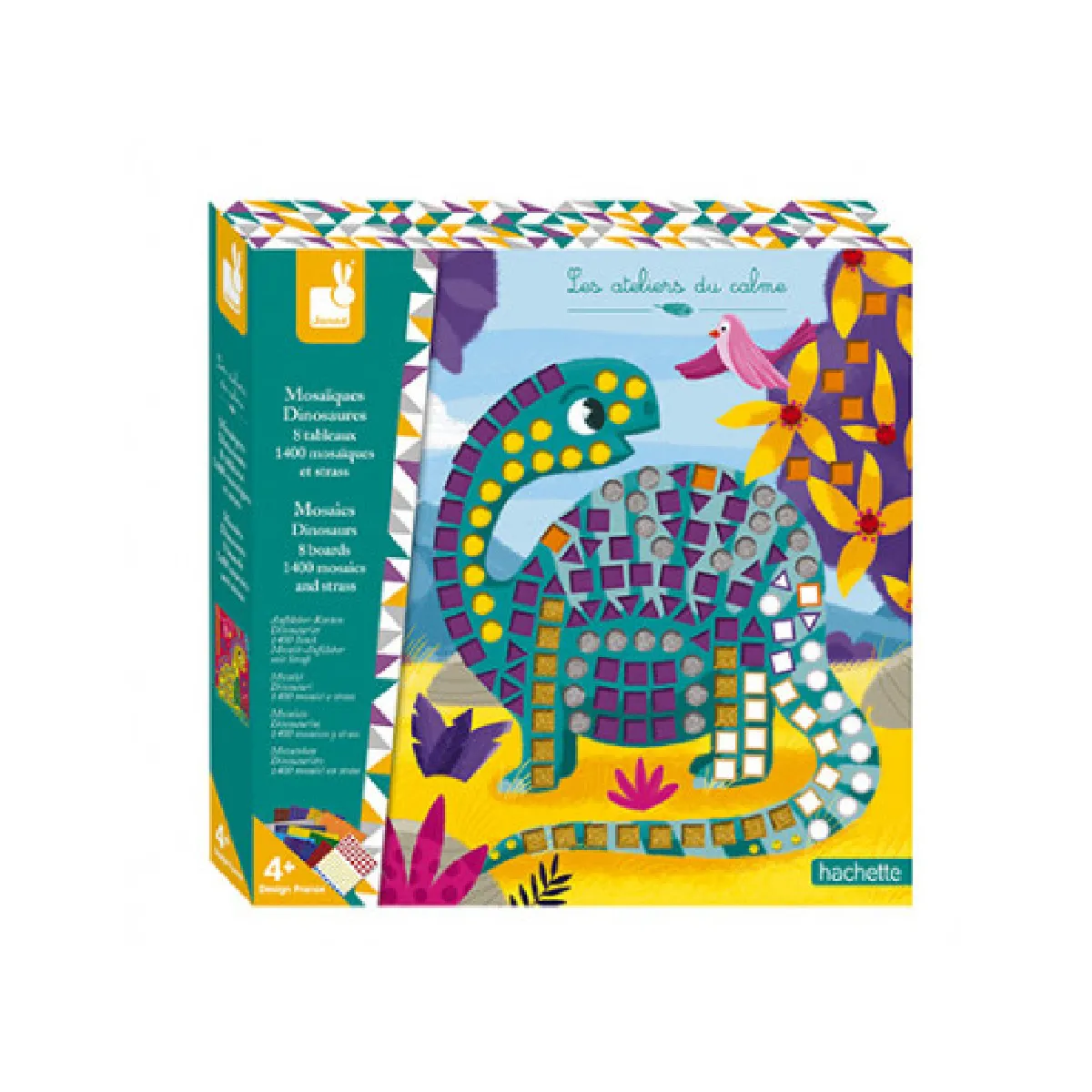 Juratoys-Janod Kit Mosaïques Dinosaures - 1400 Pièces