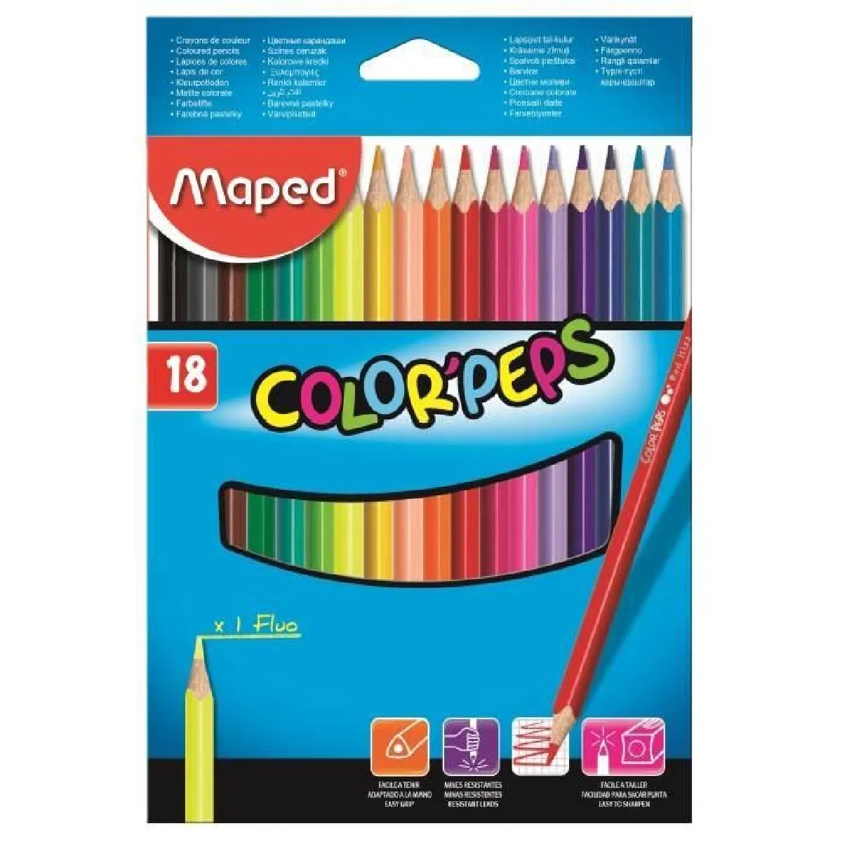 Maped Color'Peps Crayons de Couleur