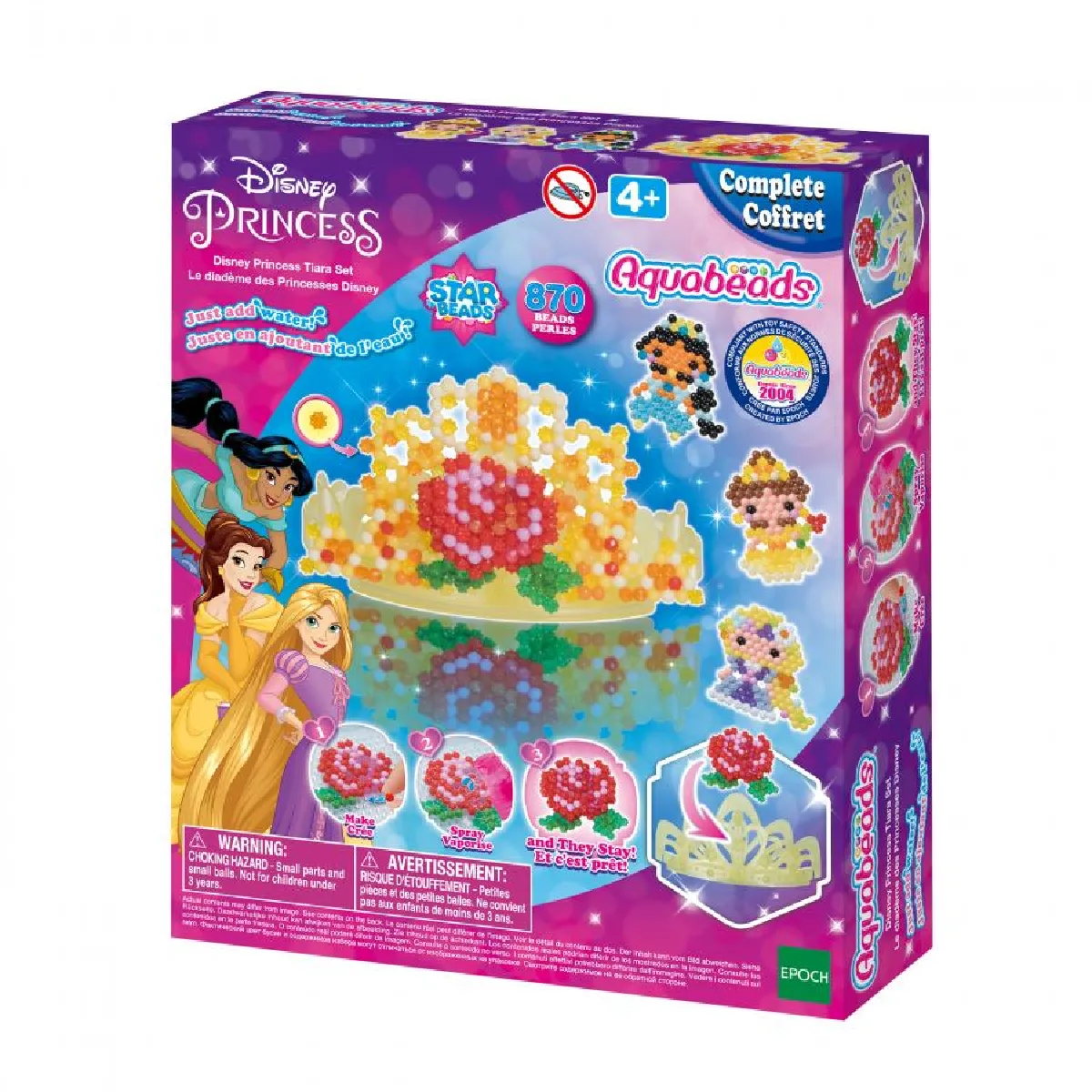 Aquabeads Coffret Diadème Princesses Disney - 700 Perles