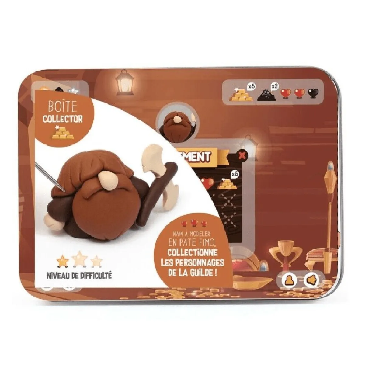 Graine Créative Coffret Modelage Fimo Nain - 3 Pièces