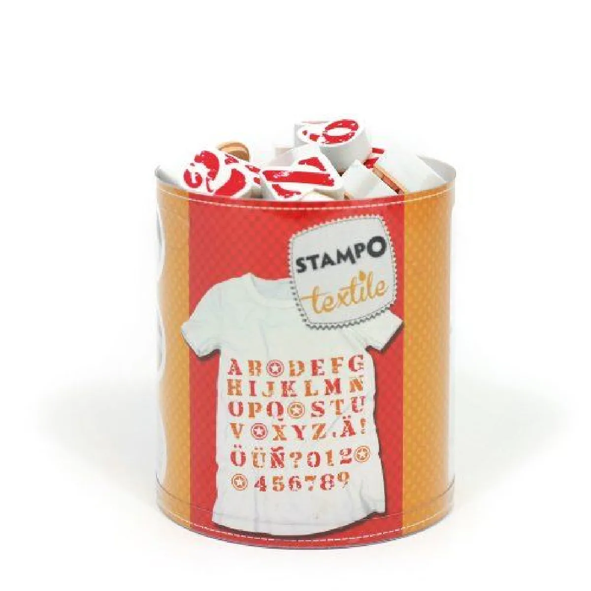 Générique Coffret Tampons Textile Alphabet