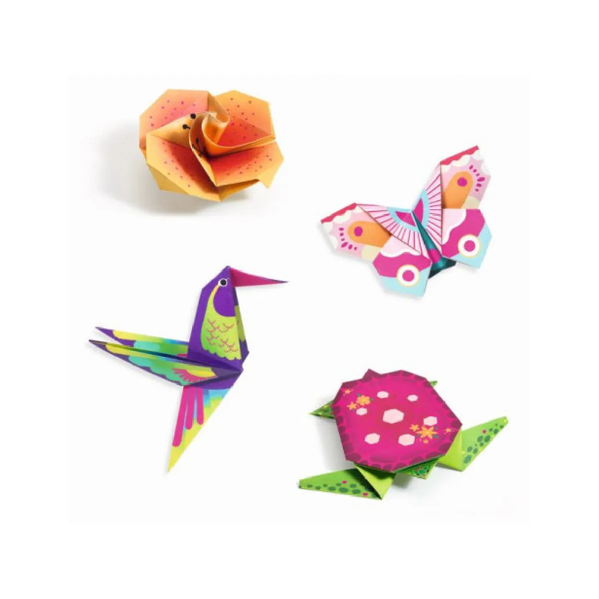 Djeco Coffret Origami Tropiques - 24 Pièces