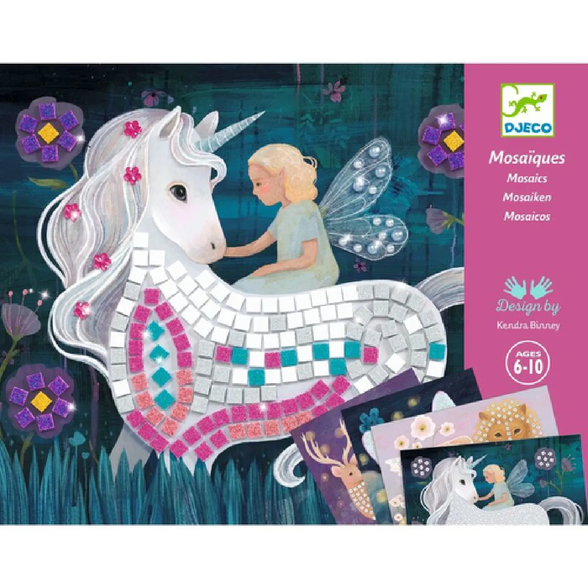 Djeco Coffret Mosaïque Le Monde Enchanté