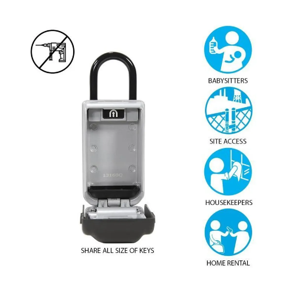 Master Lock 5401EURD - Boîte De Rangement Portable Pour Clés