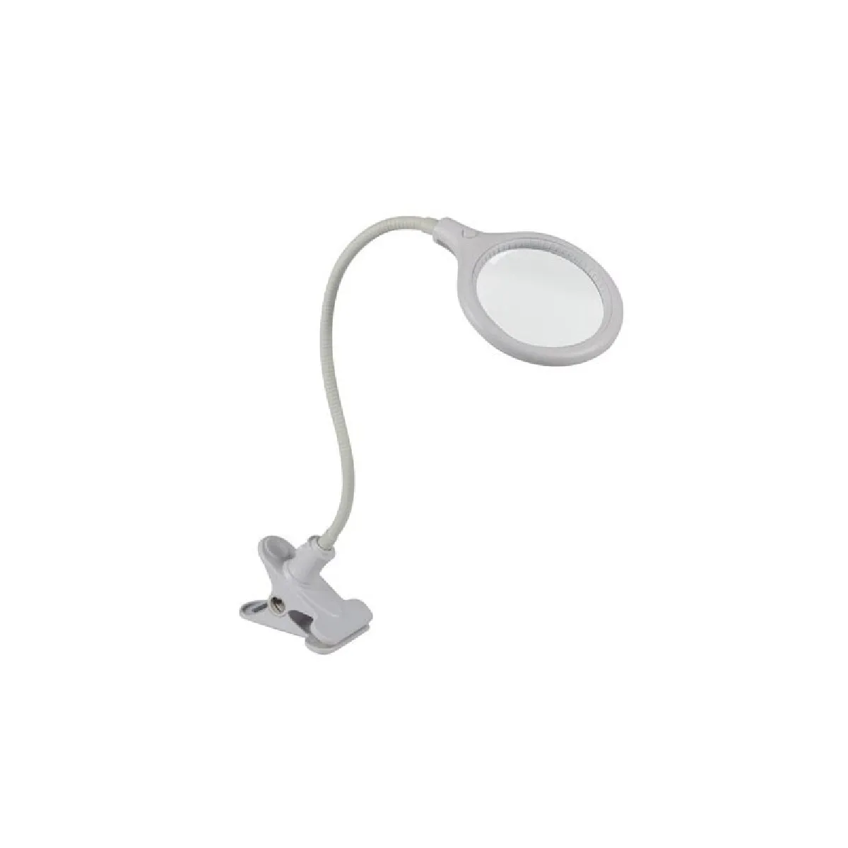 LAMPE-LOUPE LED AVEC PINCE - 5 DIOPTRES - 6 W - 30 LEDs - BLANC