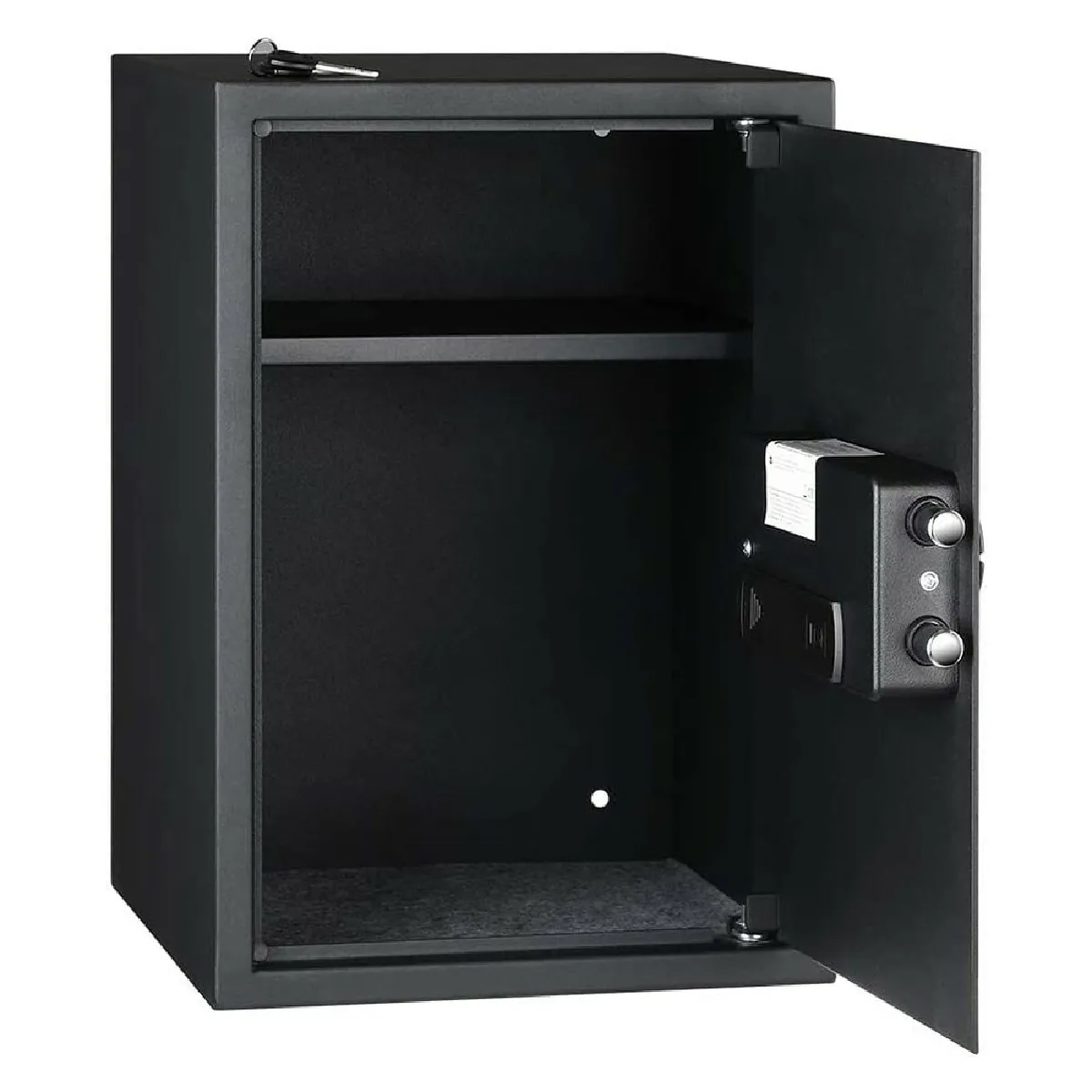Amazon Basics &Eacute;lectronique Coffre-fort biom&eacute;trique &agrave; empreintes digitales - 50 l, Noir