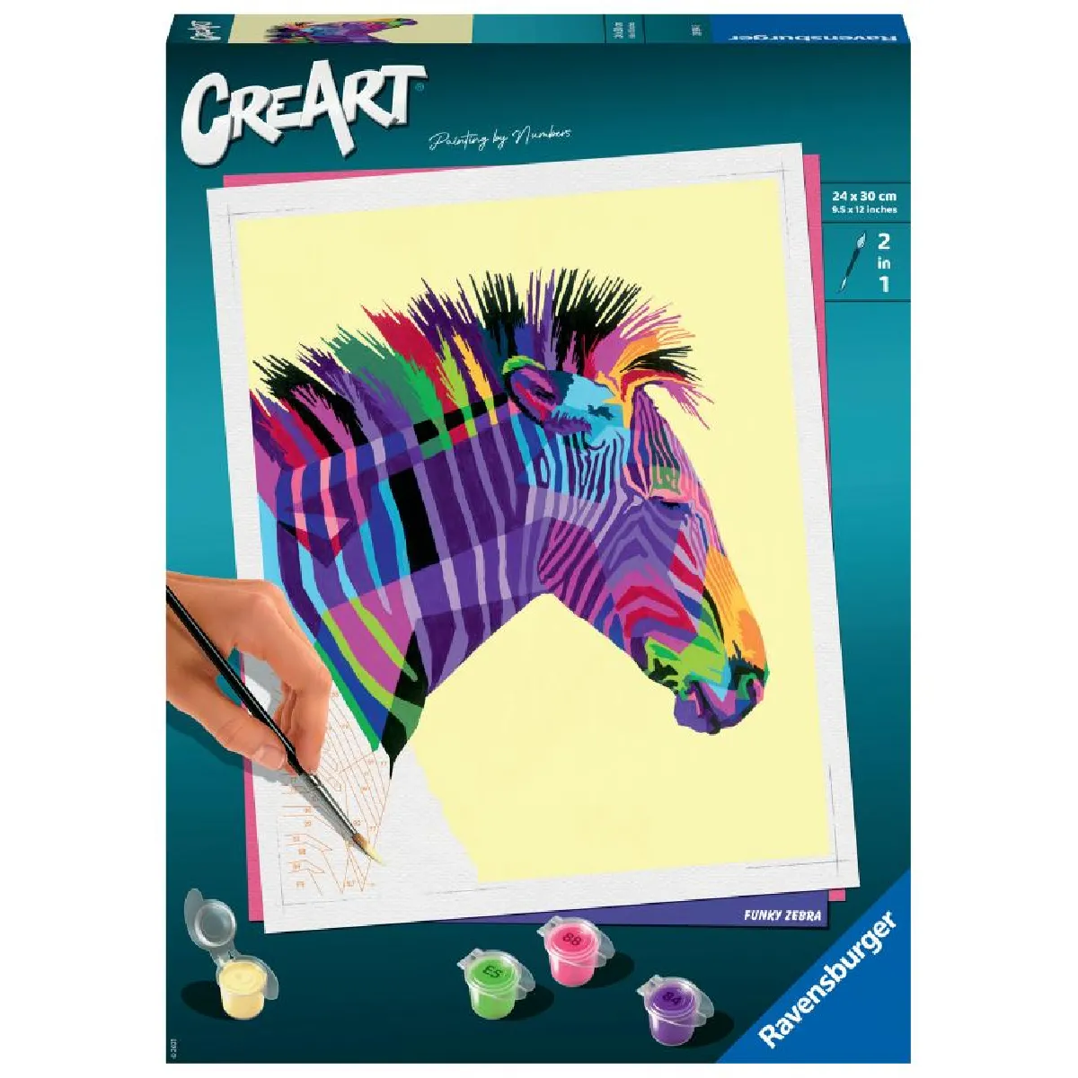 CreArt Peinture au numéro : Grand Format : Zebre Ravensburger Jeux France