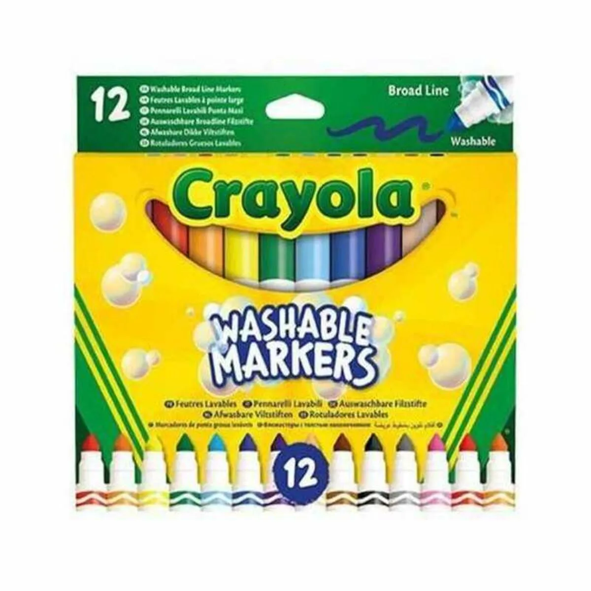 Crayola Marqueurs Ultra-Clean - 12 Pièces