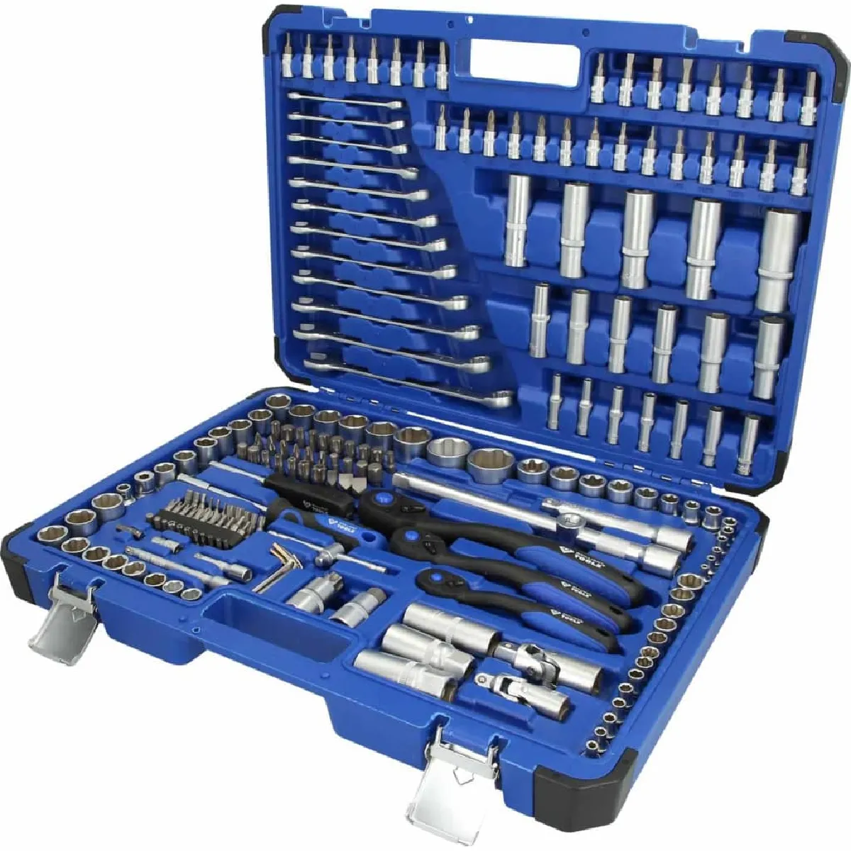Brilliant - Coffret de douilles et cliquets - 216 pièces - 1/4, 3/8, 1/2 - Image 3