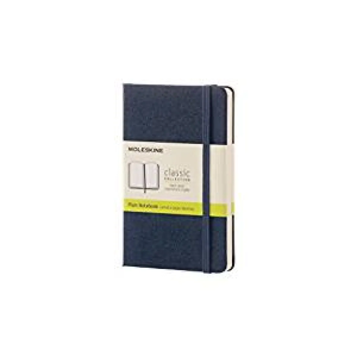 Moleskine Blanches/Bleu Carnet Classique Format De Poche À Pages Couverture Rigide - Image 3
