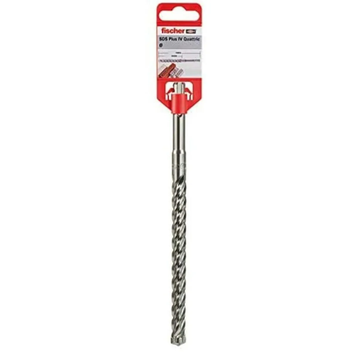 Foret À Béton Fischer Quattric II 549990 – SDS-plus, Acier, Ø 12 mm