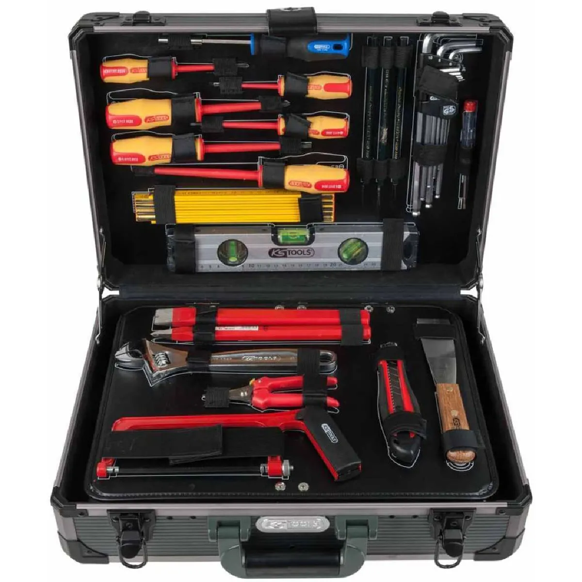 Ks Tools Ensemble D'outils D'électricien 128 Pcs 1/4 + 1/2 911.0628 - Image 3