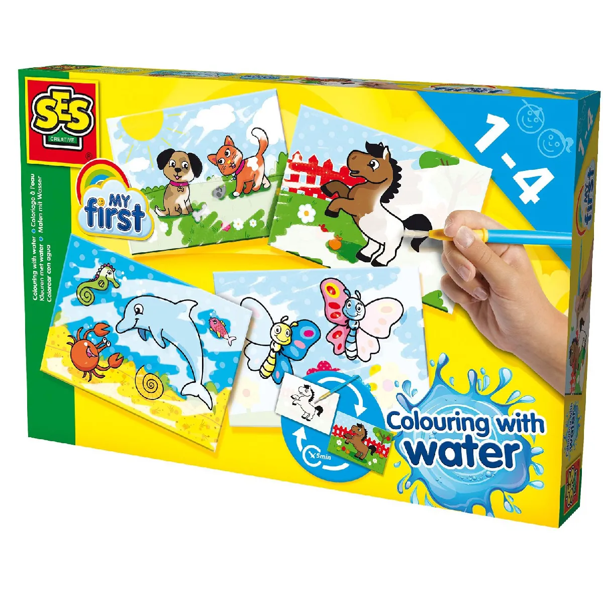 Ses Creative Coffret Coloriage À L'eau - 5 Pièces