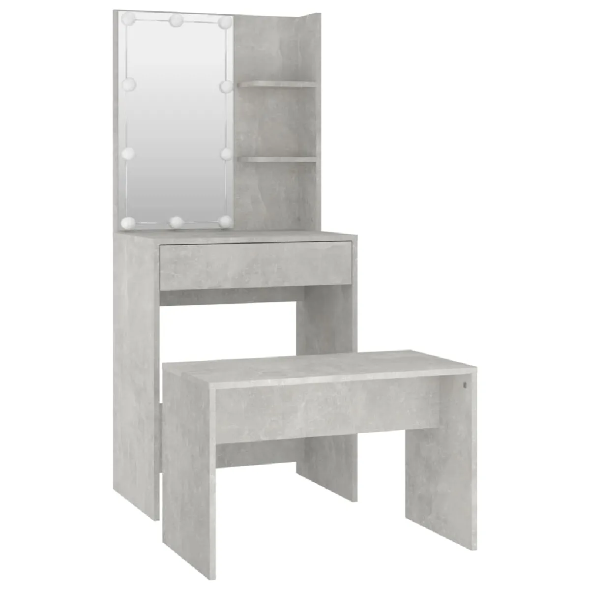 Helloshop26 Coiffeuse de chambre - Gris