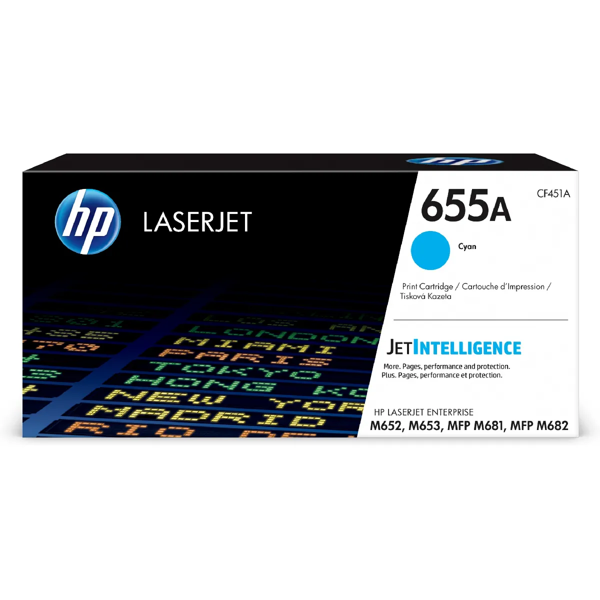 HP 655A Cyan Toner LaserJet
