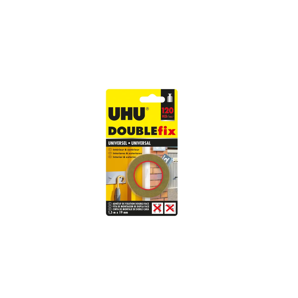 Adhésif Doublefix Universel 1 5 19 Mm Uhu Le Ruban Adhésif - vue 2