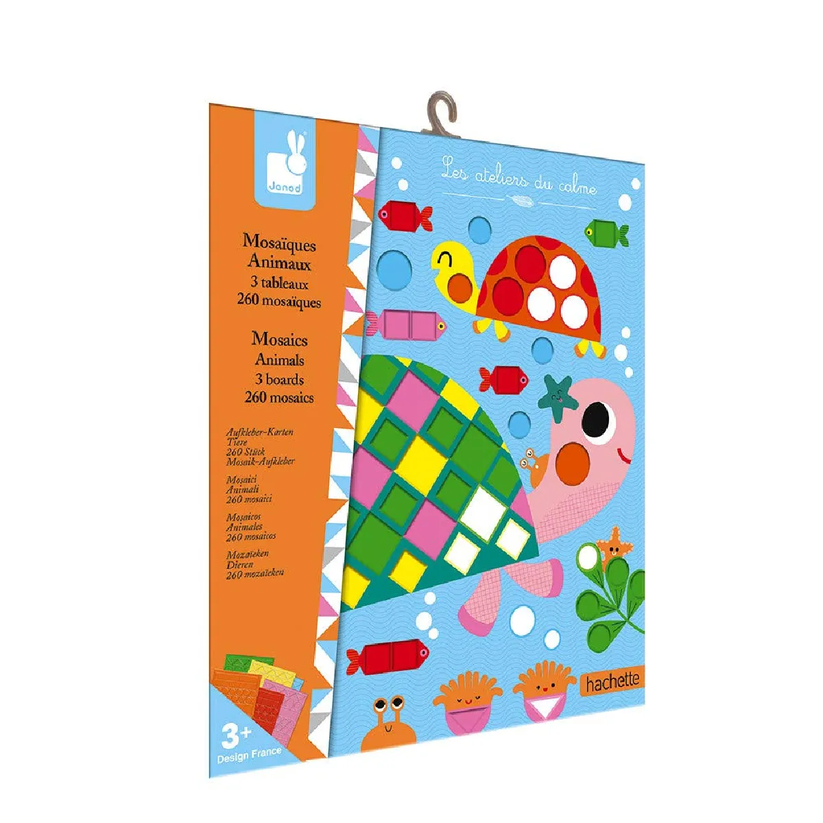 Juratoys-Janod Coffret Mosaïques Animaux - 260 Pièces