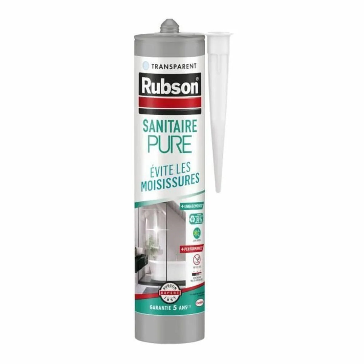 Rubson - Mastic d'étanchéité cuisine et bain - Pure sanitaire - 280ml - Image 4