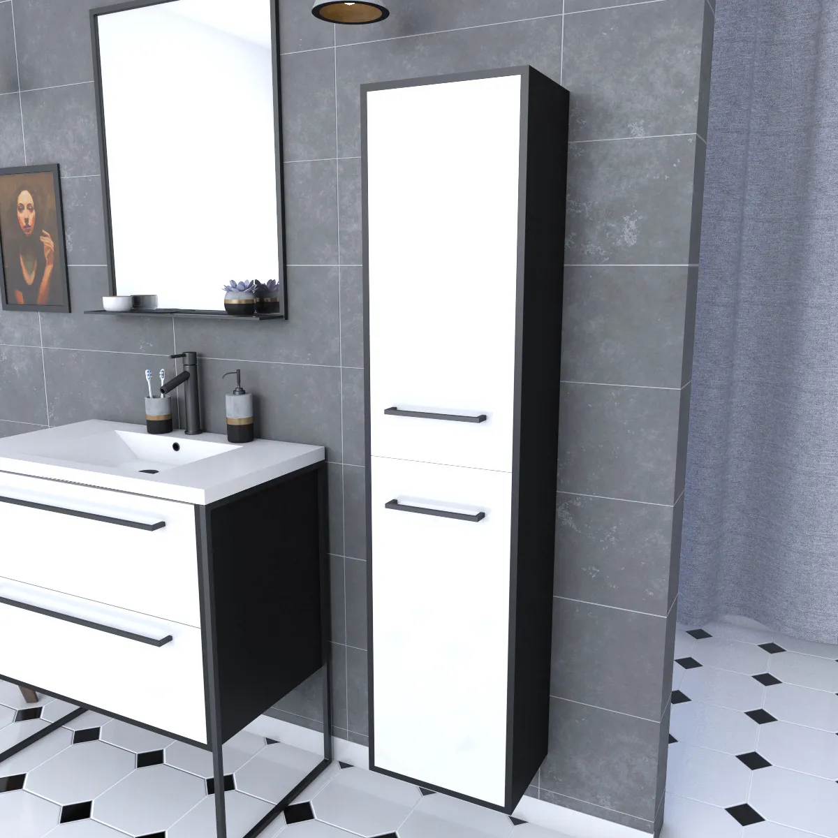 Aurlane STRUCTURA F039 - Noir/Blanc