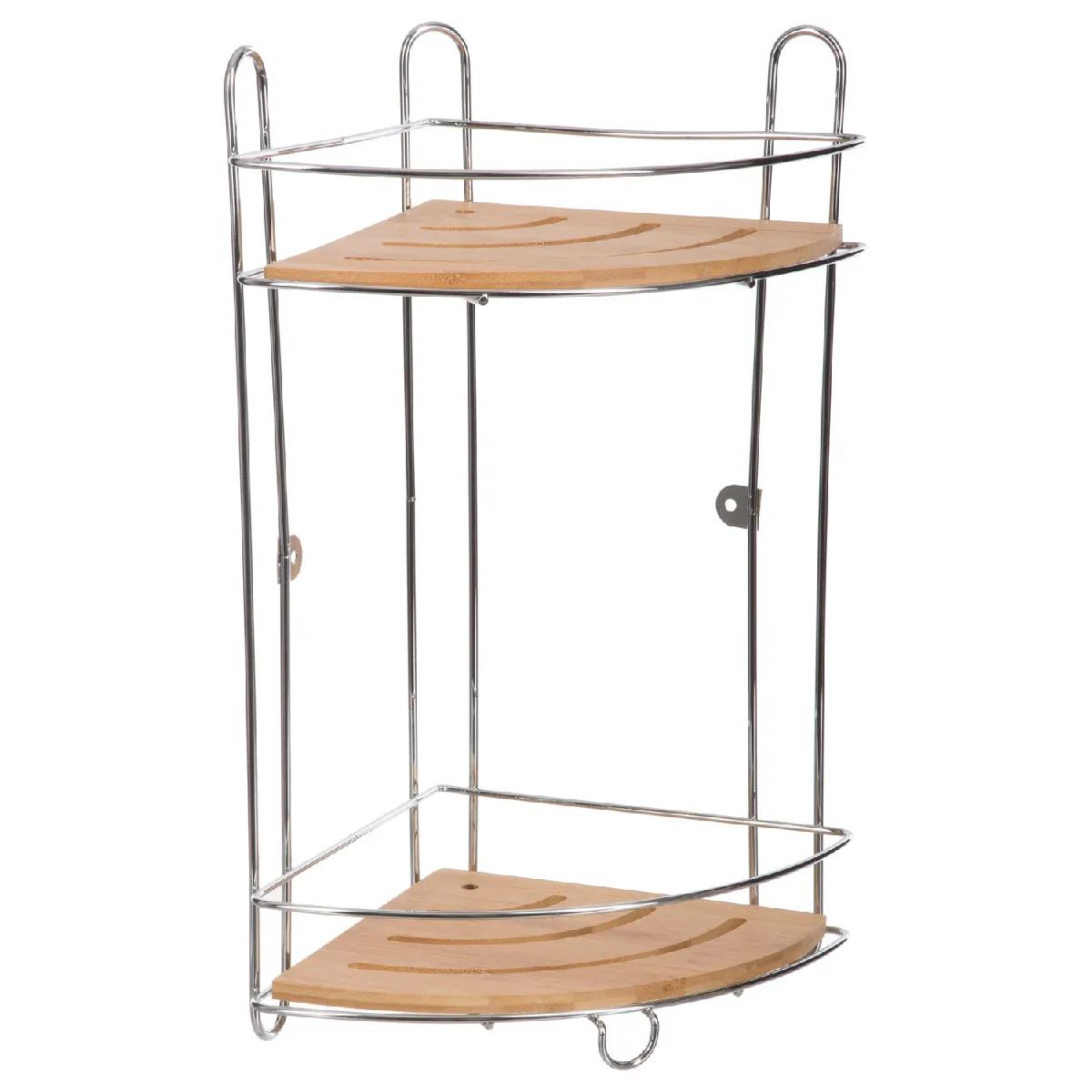 Etagère de douche en bambou Venterra - L. 27 x H. 40 cm - Marron