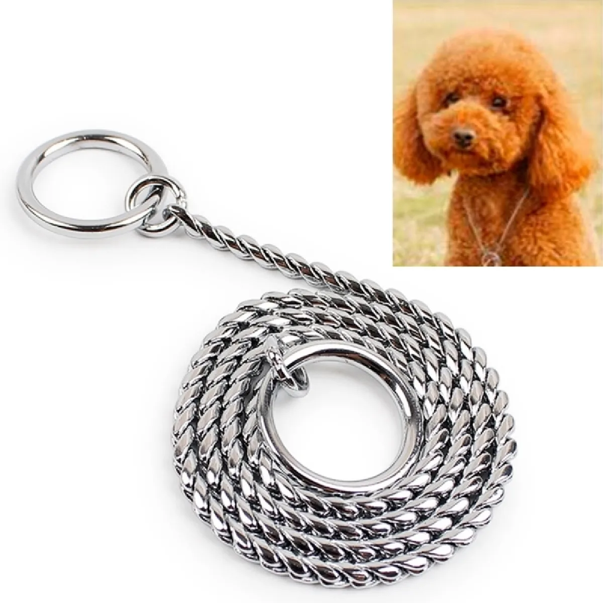 Meilleurs prix pour Collier Chien & Chat pour animaux de compagnie sangle de cou bande de serpent chaîne de Animal de P colliers 50 cm x 3 mm Pet