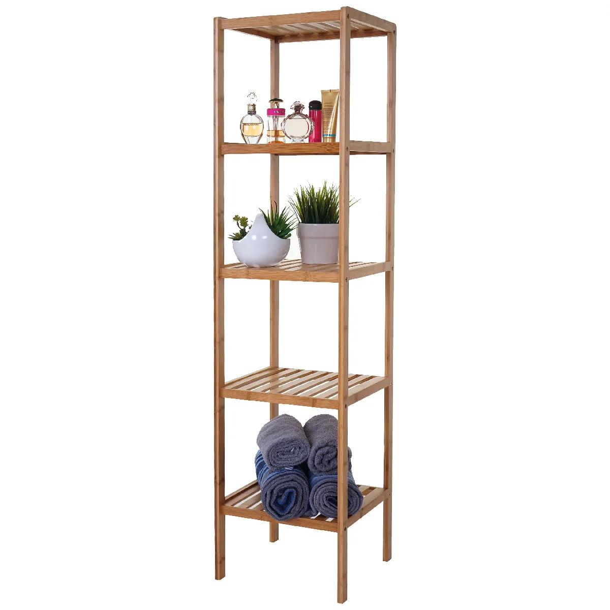 Mendler Colonne Salle De Bain - Bambou