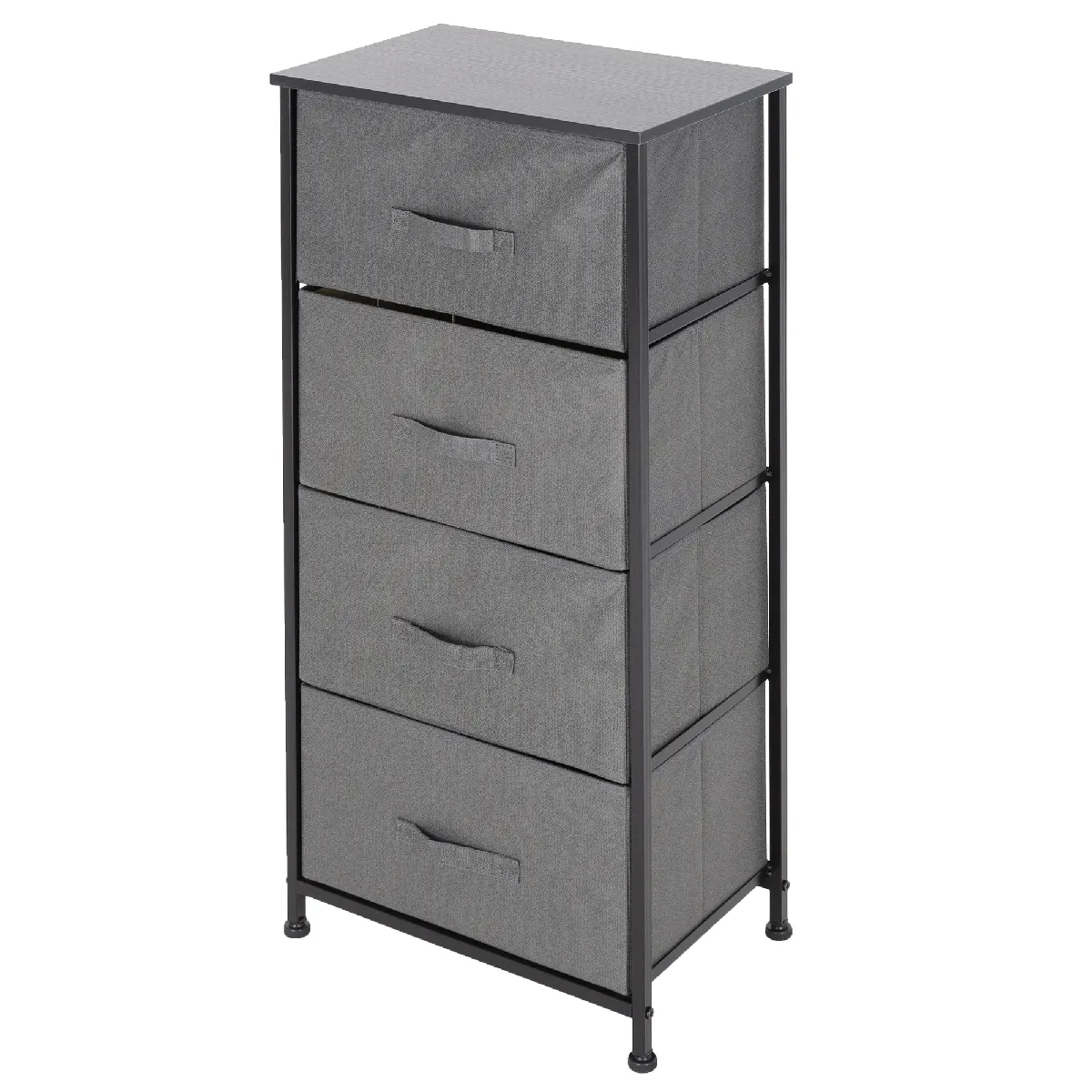 Ml-design commode 4 tiroirs métal - Gris Ml-design commode 4 tiroirs métal - Gris