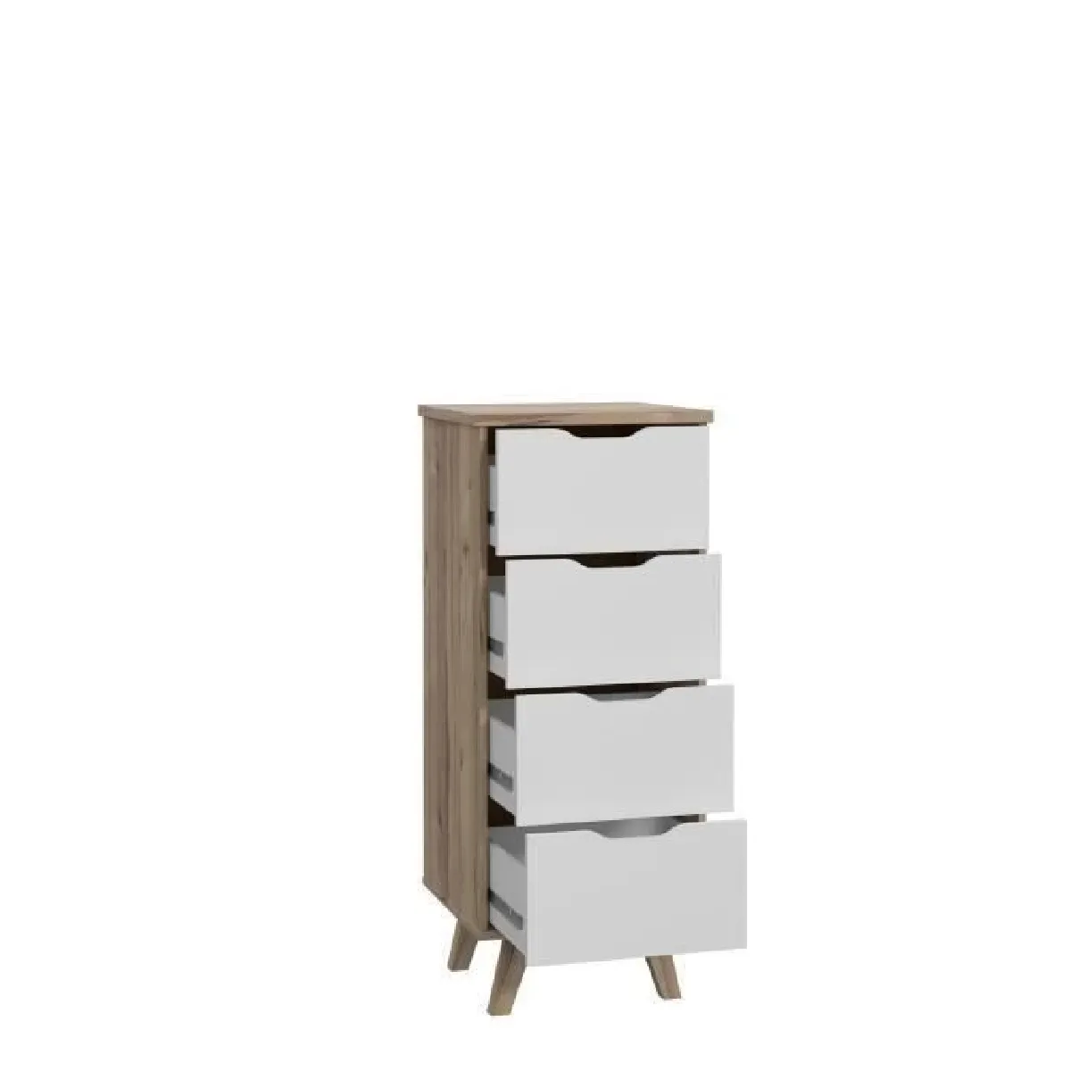 Chiffonnier 4 tiroirs scandinave