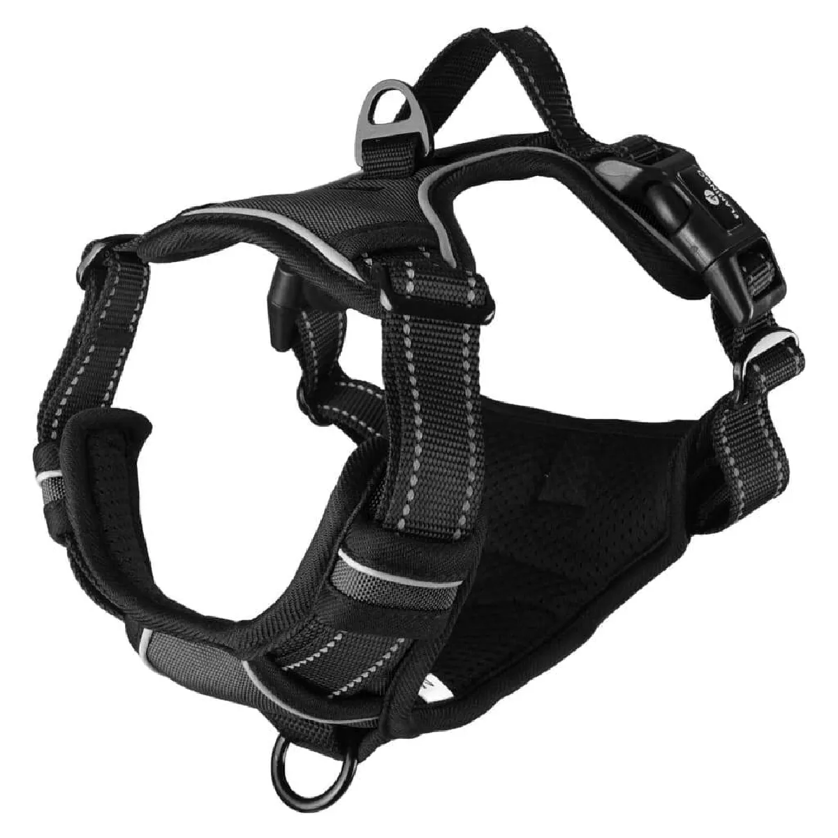 FLAMINGO Balou Harnais pour Chien - Noir - M