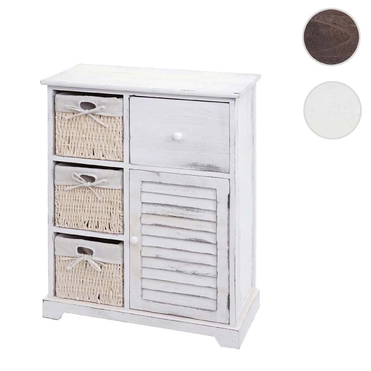 Mendler Commode 4 tiroirs - Blanc Mendler Commode 4 tiroirs - Blanc