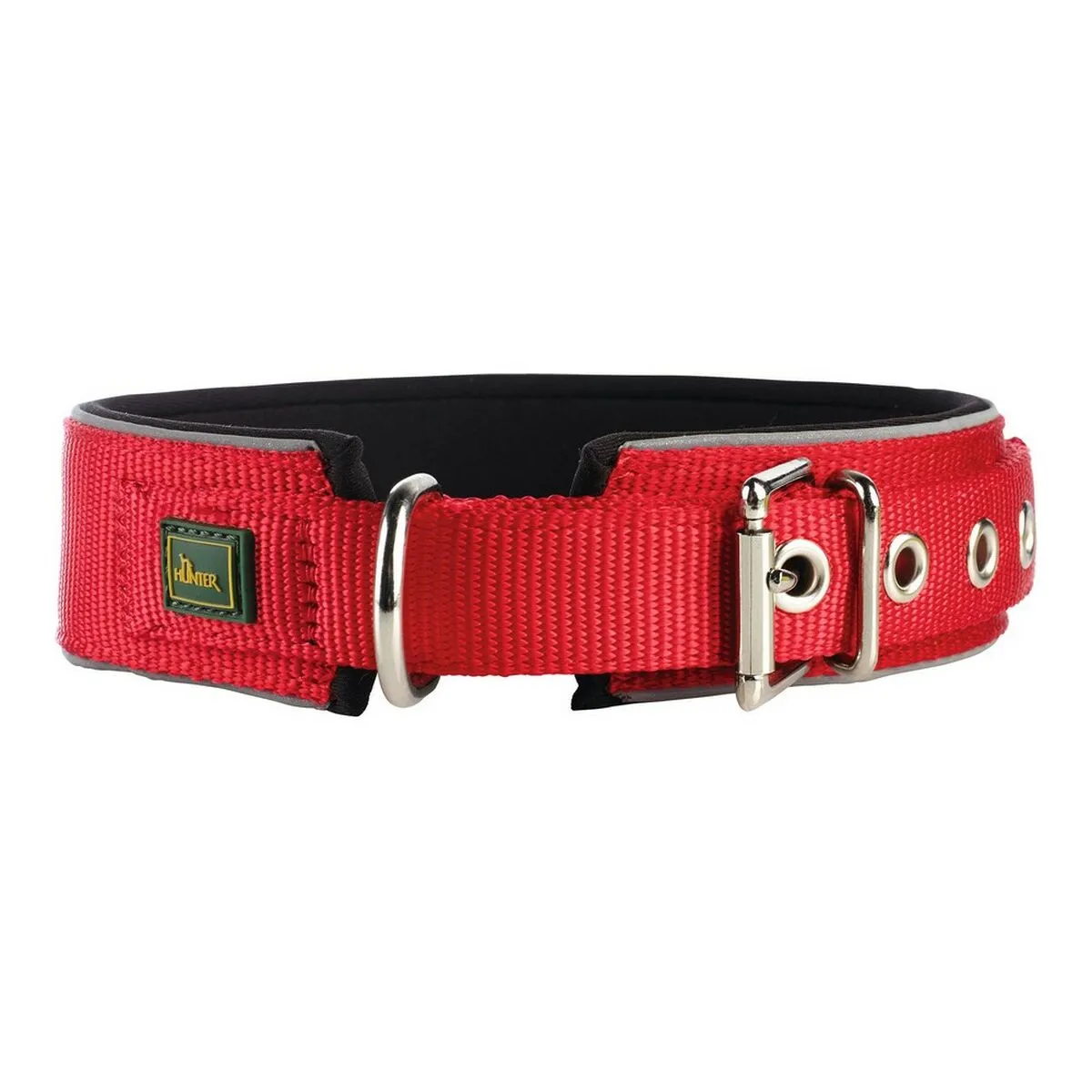 Hunter Collier Neoprene Reflect - Rouge 44-51 cm