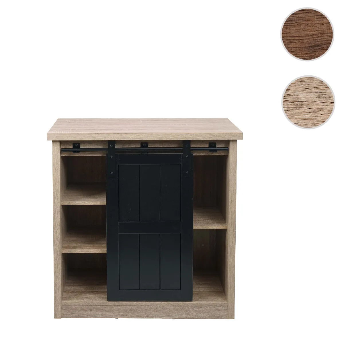 Mendler Commode 5 tiroirs - Beige Mendler Commode 5 tiroirs - Beige